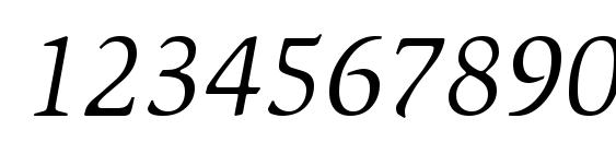 Slimbach BookItalic Font, Number Fonts