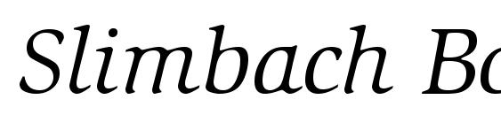 Slimbach BookItalic Font