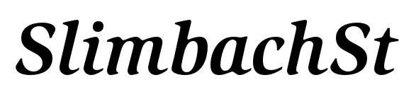 SlimbachStd BoldItalic Font, All Fonts