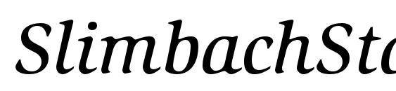 SlimbachStd MediumItalic Font