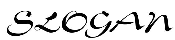 шрифт SLOGAN Regular, бесплатный шрифт SLOGAN Regular, предварительный просмотр шрифта SLOGAN Regular