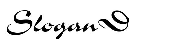 шрифт SloganD, бесплатный шрифт SloganD, предварительный просмотр шрифта SloganD