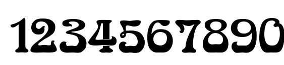 SlowGinFizzing ExtraBold Font, Number Fonts