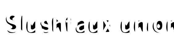 Slushfaux union Font