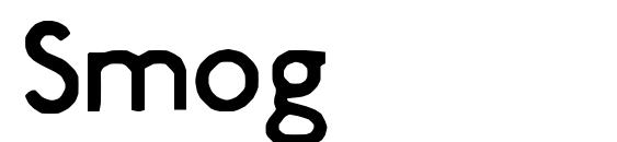 шрифт Smog, бесплатный шрифт Smog, предварительный просмотр шрифта Smog