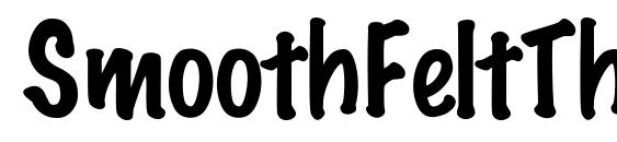 SmoothFeltThin font, free SmoothFeltThin font, preview SmoothFeltThin font