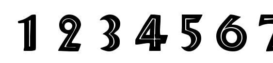 SnakeRiver Regular DB Font, Number Fonts