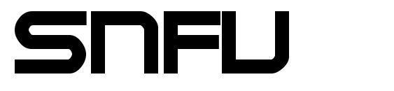 SNFU font, free SNFU font, preview SNFU font