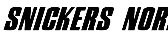 Snickers Normal font, free Snickers Normal font, preview Snickers Normal font