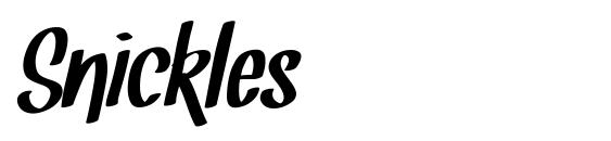 Snickles font, free Snickles font, preview Snickles font