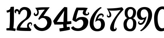 Snidely Regular Font, Number Fonts