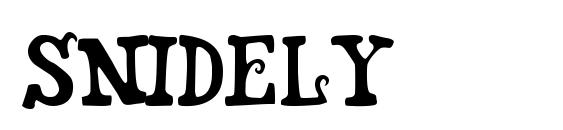Snidely font, free Snidely font, preview Snidely font