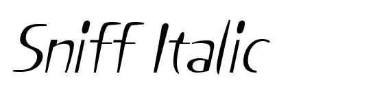 Sniff Italic Font