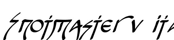 Snotmaster v italic Font