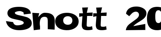 Snott 2000 Bold font, free Snott 2000 Bold font, preview Snott 2000 Bold font