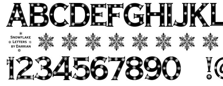 glyphs Snowflake letters font, сharacters Snowflake letters font, symbols Snowflake letters font, character map Snowflake letters font, preview Snowflake letters font, abc Snowflake letters font, Snowflake letters font