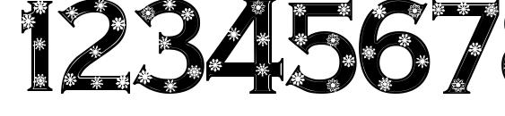 Snowflake letters Font, Number Fonts