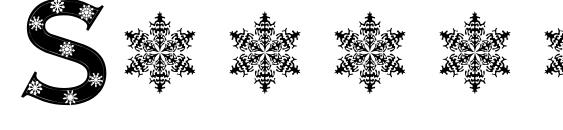 Snowflake letters Font
