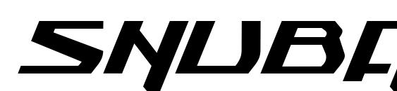 шрифт Snubfighter Italic, бесплатный шрифт Snubfighter Italic, предварительный просмотр шрифта Snubfighter Italic
