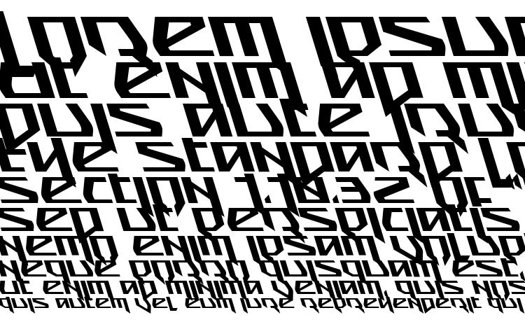 specimens Snubfighter Leftalic font, sample Snubfighter Leftalic font, an example of writing Snubfighter Leftalic font, review Snubfighter Leftalic font, preview Snubfighter Leftalic font, Snubfighter Leftalic font