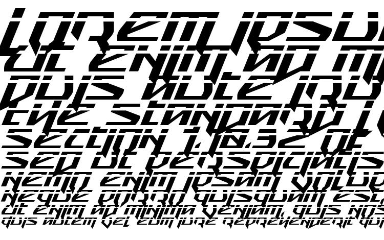 specimens Snubfighter Phaser Italic font, sample Snubfighter Phaser Italic font, an example of writing Snubfighter Phaser Italic font, review Snubfighter Phaser Italic font, preview Snubfighter Phaser Italic font, Snubfighter Phaser Italic font