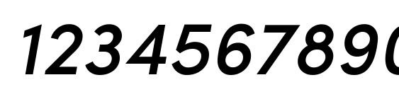 Sofia Pro Medium Italic Font, Number Fonts