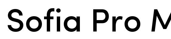 Sofia Pro Medium Font