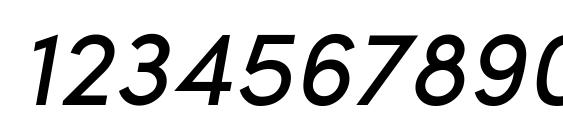 Sofia Pro Regular Italic Font, Number Fonts