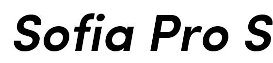 Sofia Pro SemiBold Italic Font