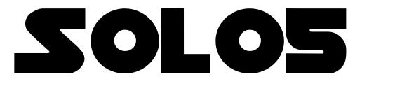 шрифт Solo5, бесплатный шрифт Solo5, предварительный просмотр шрифта Solo5