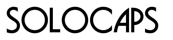 шрифт SOLOCAPS, бесплатный шрифт SOLOCAPS, предварительный просмотр шрифта SOLOCAPS