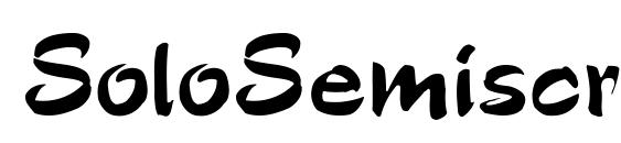 Шрифт SoloSemiscrip