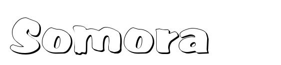 шрифт Somora, бесплатный шрифт Somora, предварительный просмотр шрифта Somora