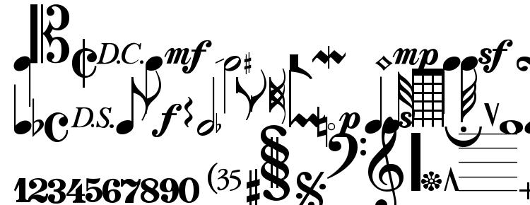 glyphs Sonata font, сharacters Sonata font, symbols Sonata font, character map Sonata font, preview Sonata font, abc Sonata font, Sonata font