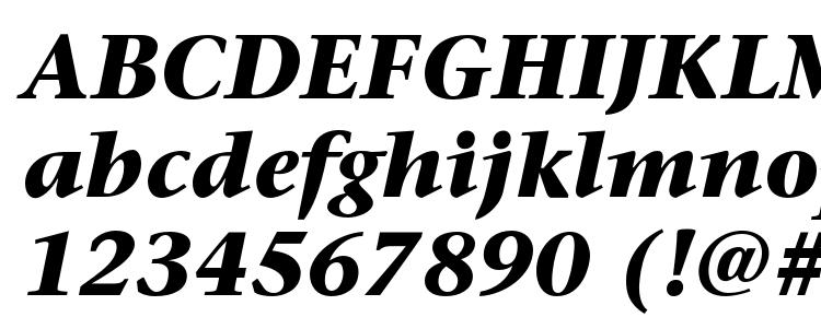 глифы шрифта Sonetserif bold italic, символы шрифта Sonetserif bold italic, символьная карта шрифта Sonetserif bold italic, предварительный просмотр шрифта Sonetserif bold italic, алфавит шрифта Sonetserif bold italic, шрифт Sonetserif bold italic