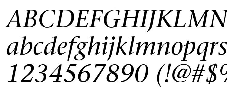 глифы шрифта Sonetserif italic, символы шрифта Sonetserif italic, символьная карта шрифта Sonetserif italic, предварительный просмотр шрифта Sonetserif italic, алфавит шрифта Sonetserif italic, шрифт Sonetserif italic