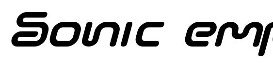 Sonic empire italic Font