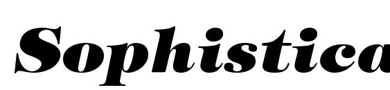 Шрифт Sophisticate Black SSi Bold Italic