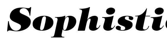 Sophisticate Black SSi Extra Bold Italic Font