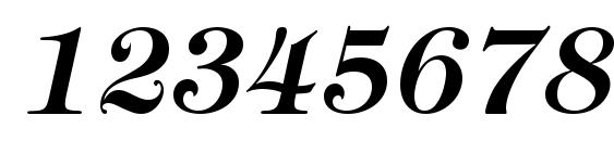 Sophisticate SSi Semi Bold Italic Font, Number Fonts