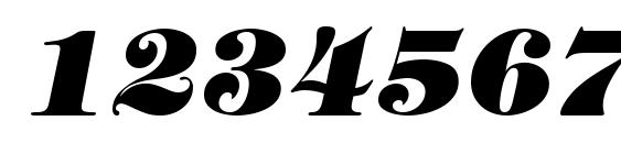 Sophisticate Ultra SSi Black Italic Font, Number Fonts