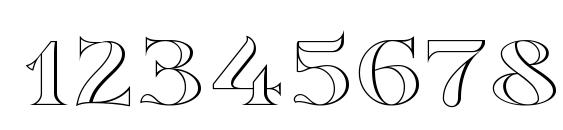 Sortefax Font, Number Fonts