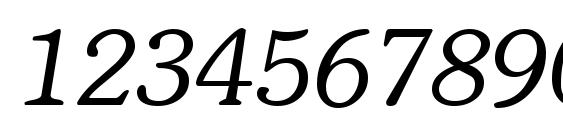 Soutane Italic Font, Number Fonts