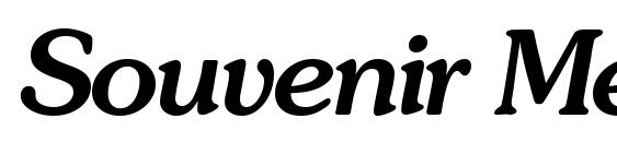 шрифт Souvenir MediumItalic, бесплатный шрифт Souvenir MediumItalic, предварительный просмотр шрифта Souvenir MediumItalic