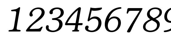 Souvienne Italic Font, Number Fonts