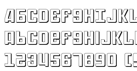 Soviet Expanded 3D Font Download Free / LegionFonts