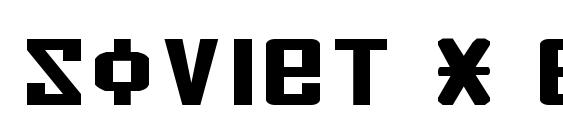 Soviet X Expanded Font