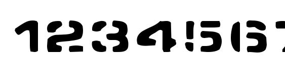 Spacedock stencil Font, Number Fonts