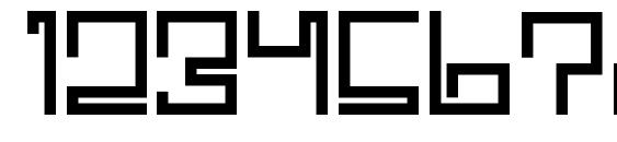 Spaceworm Font, Number Fonts