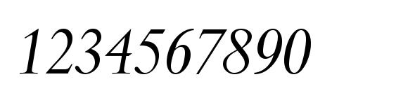 Spectrum MT Italic Font, Number Fonts